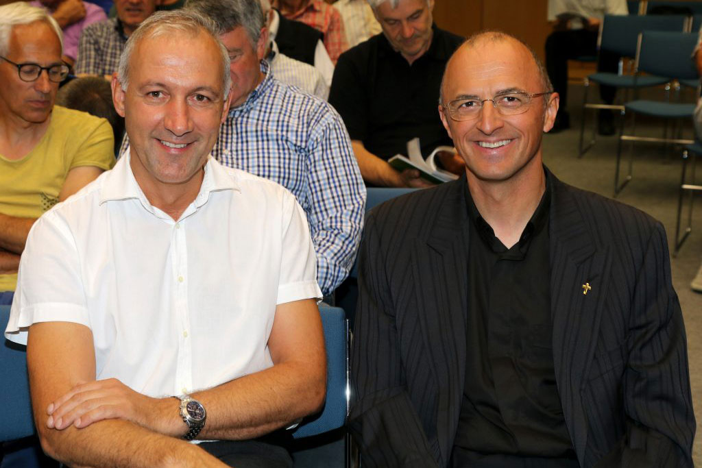 Herbsttagung 2016 kmb-Vorsitzender Vinzenz Mittelberger und Generalvikar Eugen Runggaldier